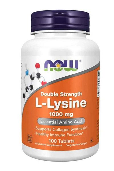 Now L-Lysine Double Strength 1000 mg Tablets 100's