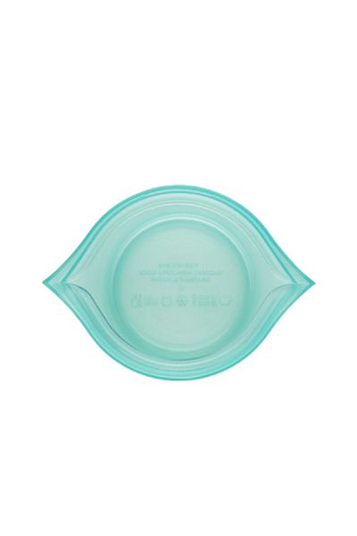 Zip Microwave and Dishwasher Safe BPA-Free Airtight Reusable Silicone Snack Container Teal