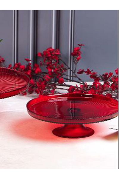 Colorina Standing Side Standing Presentation Plate |   Stylish Glass Design