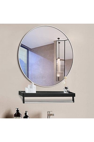 DEC4 90*90 cm shatterproof circular mirror with multiple frame colors