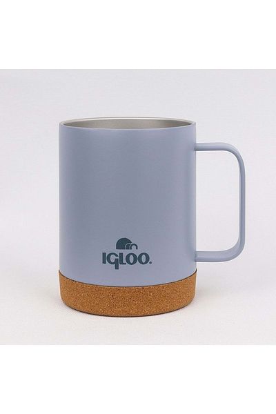 IGLOO Cork Mug 350ml Thermos Mug Cup Flask Gray