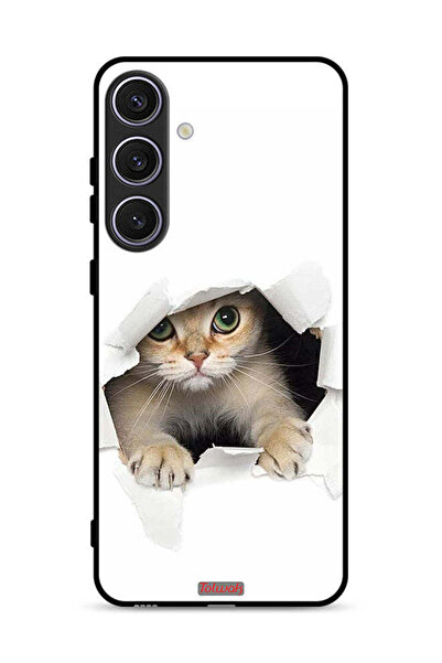 Tolwak غطاء حماية لهاتف سامسونج جالكسي S24 بلس 5G بتصميم قطة