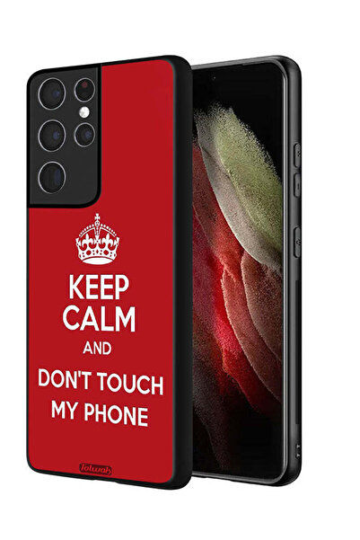Tolwak Samsung Galaxy S21 Ultra 5G Protective Case Cover Keep Calm And Dont T...
