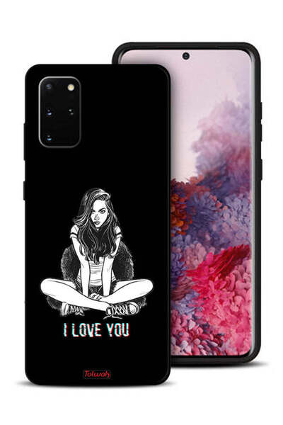 Tolwak غطاء حماية لهاتف سامسونج جالكسي S20 بلس برسومات "أحبك"