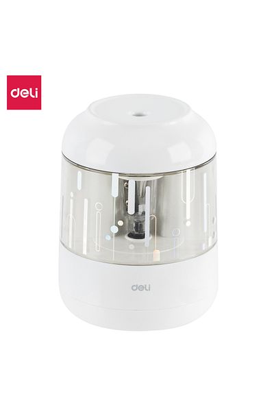 Deli Deli EH508-WH Electric Pencil Sharpener – ideal for classrooms & creative desks