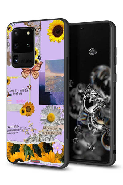 Tolwak غطاء حماية لهاتف Samsung Galaxy S20 Ultra بملصقات عباد الشمس الجميلة