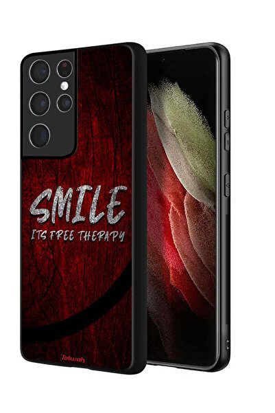 Tolwak Samsung Galaxy S21 Ultra 5G Protective Case Cover Smile Its Free Therapy