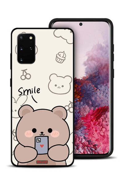 Tolwak غطاء حماية لهاتف سامسونج جالكسي S20 بلس برسومات الدب المبتسم