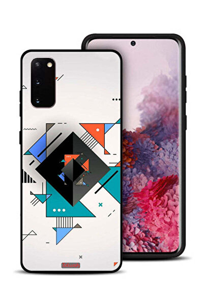 Tolwak غطاء حماية لهاتف سامسونج جالكسي S20 بأشكال مربعة ومثلثة ونمط تجريدي