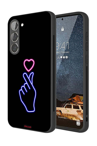 Tolwak غطاء حماية لهاتف سامسونج جالاكسي S23 5G بنقشة قلب سناب