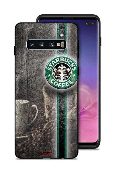 Tolwak غطاء حماية لهاتف Samsung Galaxy S10 Plus برسومات القهوة