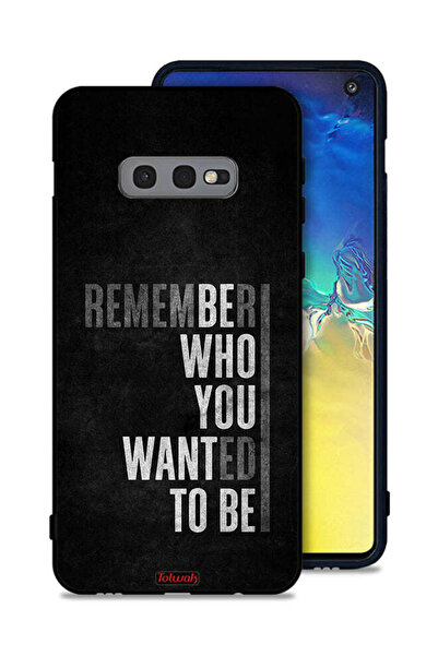 Tolwak غطاء حماية لهاتف سامسونج جالكسي S10e تذكر من أردت أن تكون