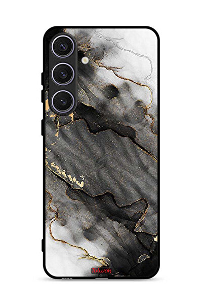 Tolwak غطاء حماية لهاتف سامسونج جالاكسي S24 5G، رخامي لامع