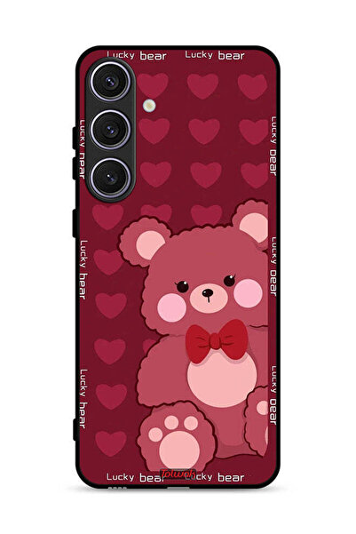 Tolwak غطاء حماية لهاتف سامسونج جالاكسي S24 بلس 5G، الدب المحظوظ