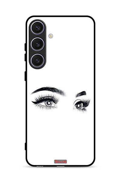 Tolwak غطاء حماية لهاتف سامسونج جالاكسي S25 بلس برسومات عيون فنية