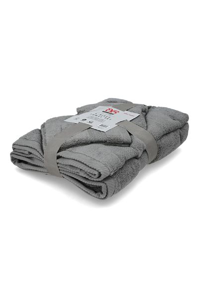 Bibb Home 6-Piece Zero Twist Super Soft Ultra Absorbent Towel Set Alloy TOWEL