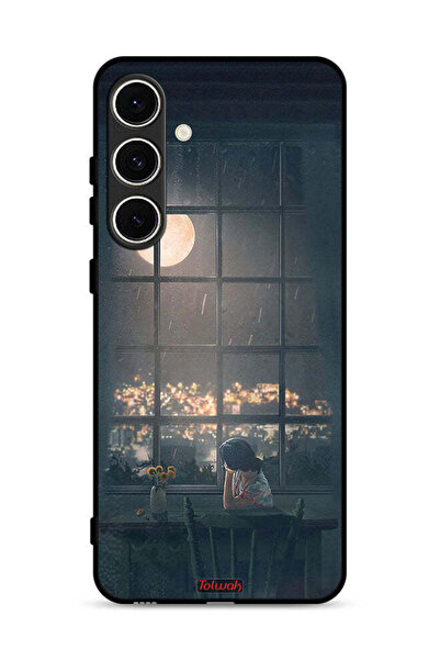 Tolwak غطاء حماية لهاتف Samsung Galaxy A56 5G برسم منظر القمر