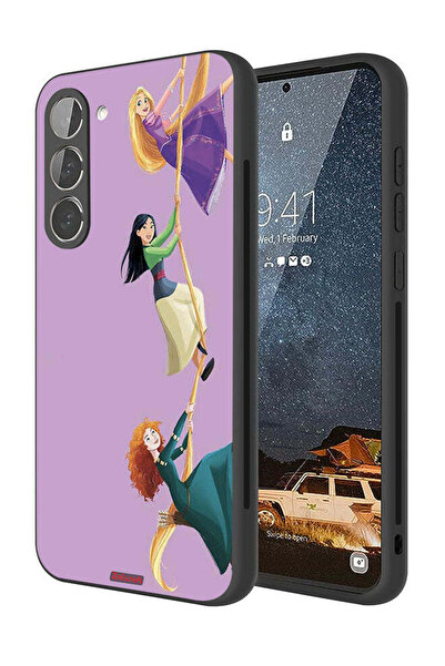 Tolwak غطاء حماية لهاتف سامسونج جالاكسي S23 بلس 5G بتصميم فن تسلق الفتيات