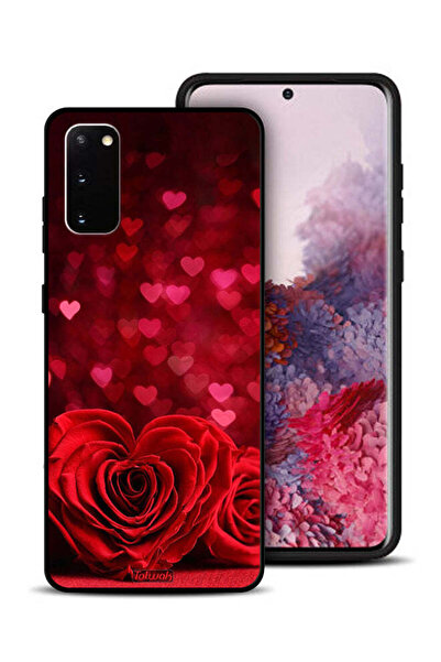 Tolwak غطاء حماية لهاتف سامسونج جالكسي S20 بتصميم زهور على شكل قلب وفن تجريدي