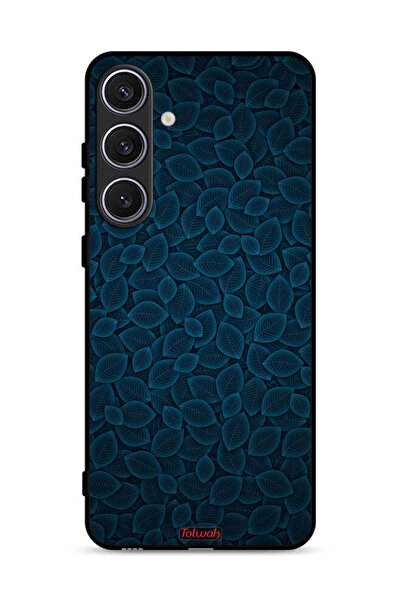 Tolwak غطاء حماية لهاتف سامسونج جالاكسي S24 بلس 5G بنقشة أوراق فنية رقمية