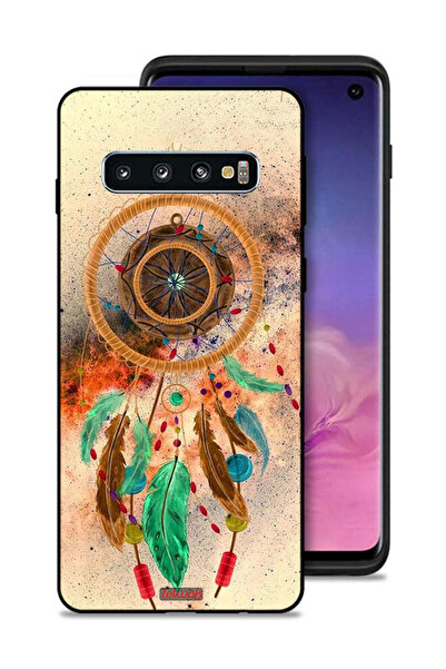 Tolwak غطاء حماية لهاتف سامسونج جالكسي S10 بتصميم ماندالا وريش معلق