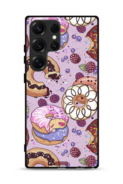 Tolwak غطاء حماية لهاتف سامسونج جالكسي S25 ألترا برسومات دوناتس آرت