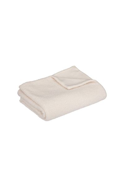 Atmosphera Jaiko Soft and Comfortable Fur Throw Ivory 120 x 160cm