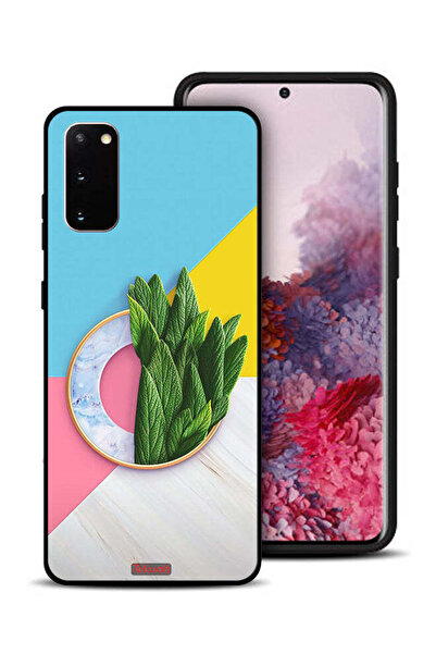 Tolwak غطاء حماية لهاتف سامسونج جالكسي S20 بنمط أوراق تجريدية