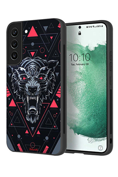 Tolwak غطاء حماية لهاتف سامسونج جالاكسي S21 FE 5G بتصميم الذئب المتمرّد