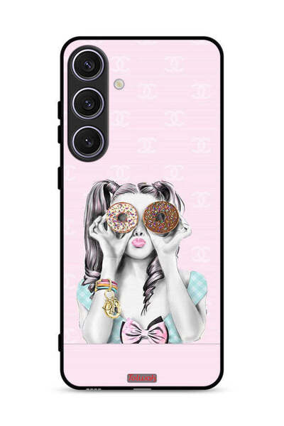 Tolwak غطاء حماية لهاتف Samsung Galaxy S24 5G يحمل قطعتين من الدونات