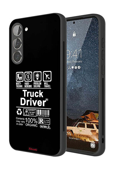 Tolwak غطاء حماية لهاتف سامسونج جالاكسي S23 بلس 5G، ملصق سائق شاحنة