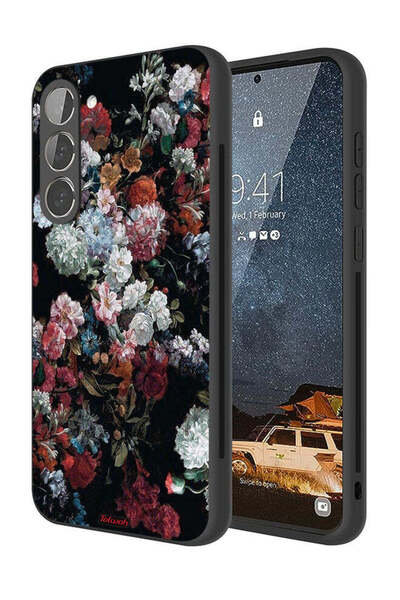 Tolwak غطاء حماية لهاتف سامسونج جالاكسي S23 5G بنقشة ورود عتيقة