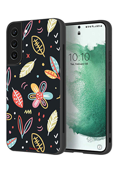 Tolwak غطاء حماية لهاتف سامسونج جالاكسي S22 بلس 5G بطبعة زهور وأوراق فنية تجر...