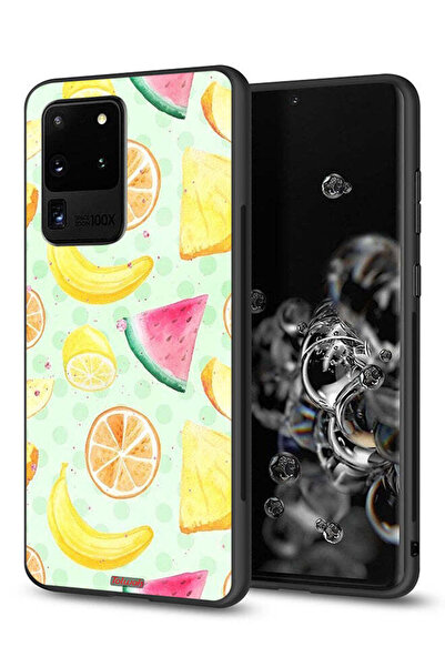 Tolwak غطاء حماية لهاتف سامسونج جالكسي S20 ألترا برسومات فواكه وألوان مائية