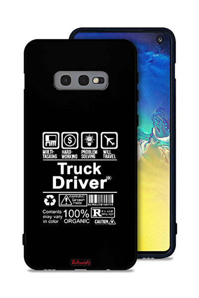 Tolwak غطاء حماية لهاتف Samsung Galaxy S10e، ملصق سائق شاحنة