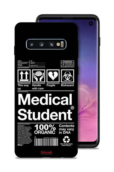 Tolwak غطاء حماية لهاتف Samsung Galaxy S10، ملصق طالب الطب