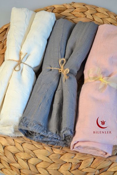 Bilenler Bamboo Cashmere Shawl – 75X210 cm |   Breathable, Sweat-Free, Firm Posture Seasonal Fabric (Box of 3)