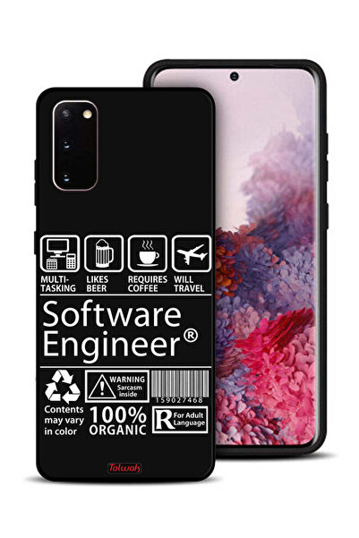 Tolwak غطاء حماية لهاتف Samsung Galaxy S20، ملصق مهندس برمجيات