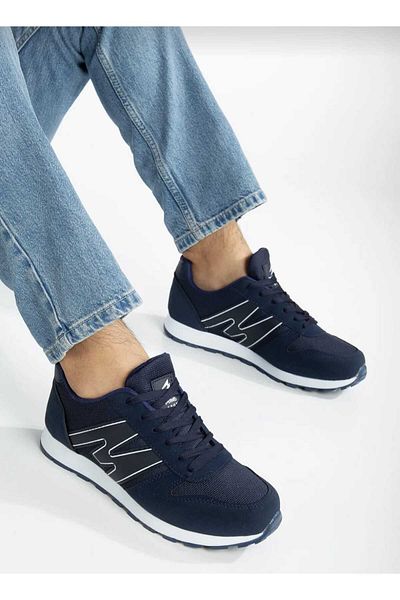 WEBORN Men's Lace-Up Daily Comfortable Casual Lightweight Soft Sole Mesh Sneaker Sports Shoes