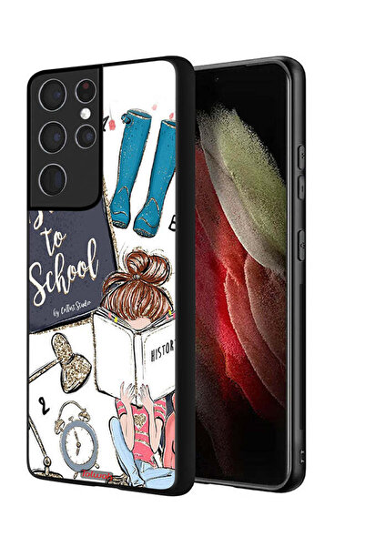 Tolwak غطاء حماية لهاتف Samsung Galaxy S21 Ultra 5G، فتاة العودة إلى المدرسة ...