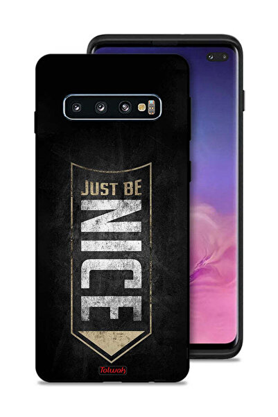 Tolwak غطاء حماية لهاتف Samsung Galaxy S10 Plus "كن لطيفًا"