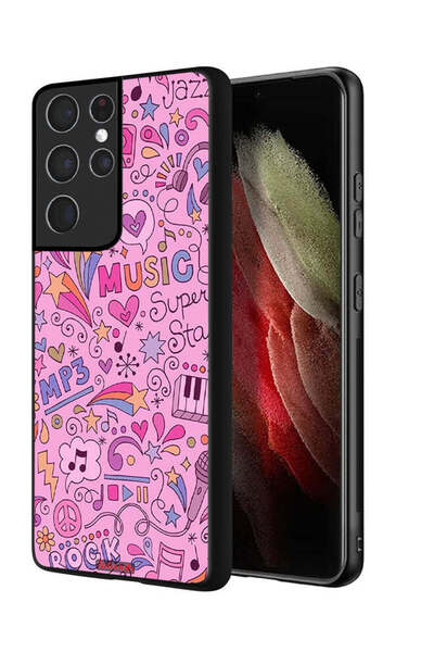 Tolwak غطاء حماية لهاتف سامسونج جالاكسي S21 ألترا 5G - علامات موسيقية