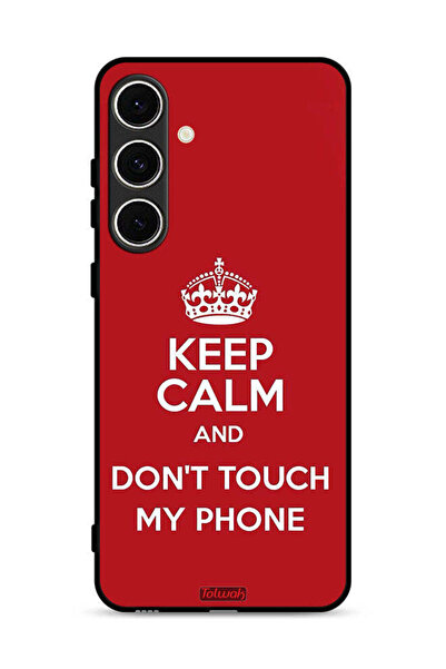 Tolwak Samsung Galaxy M56 5G Protective Case Cover Keep Calm And Dont Touch M...
