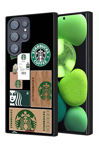 Tolwak غطاء حماية لهاتف سامسونج جالاكسي S23 ألترا 5G ملصق ستاربكس