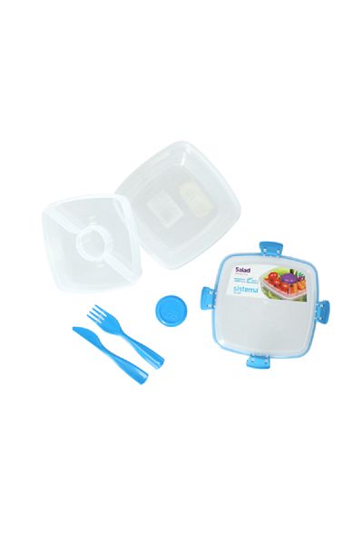 Sistema Salad To Go Lunch Box Clear 1.1 Liter
