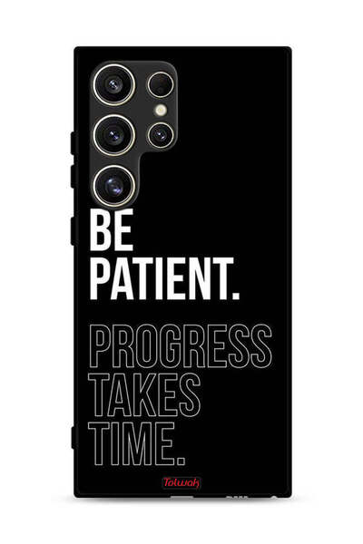 Tolwak غطاء حماية لهاتف Samsung Galaxy S24 Ultra 5G - كن صبورًا، فالتقدم يستغ...