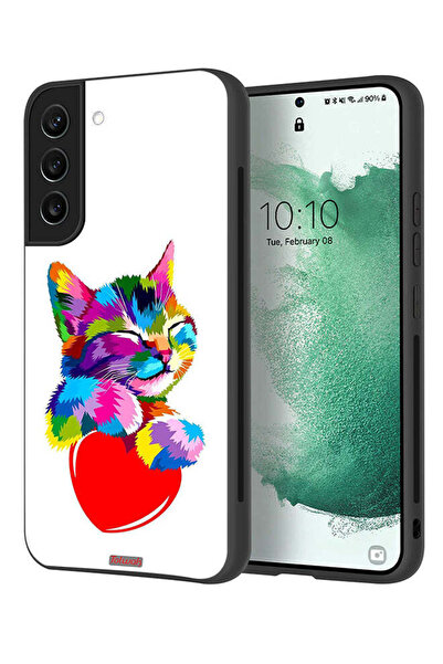 Tolwak غطاء حماية لهاتف سامسونج جالاكسي S21 بلس 5G، قطة ملونة