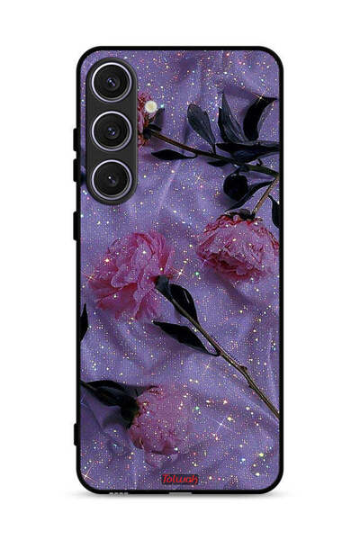 Tolwak غطاء حماية لهاتف سامسونج جالاكسي S24 بلس 5G بنقشة ورود لامعة