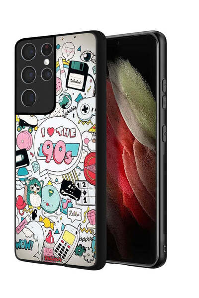 Tolwak غطاء حماية لهاتف سامسونج جالكسي S21 ألترا 5G - أحب التسعينيات