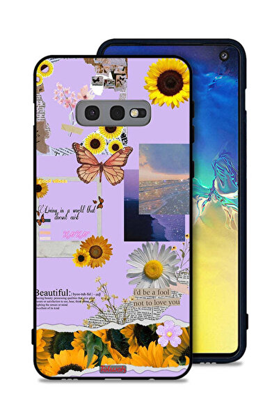 Tolwak Samsung Galaxy S10e Protective Case Cover Beautiful Sunflower Stickers